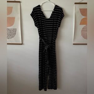 Black and white stripe jumpsuit from Old Navy size L